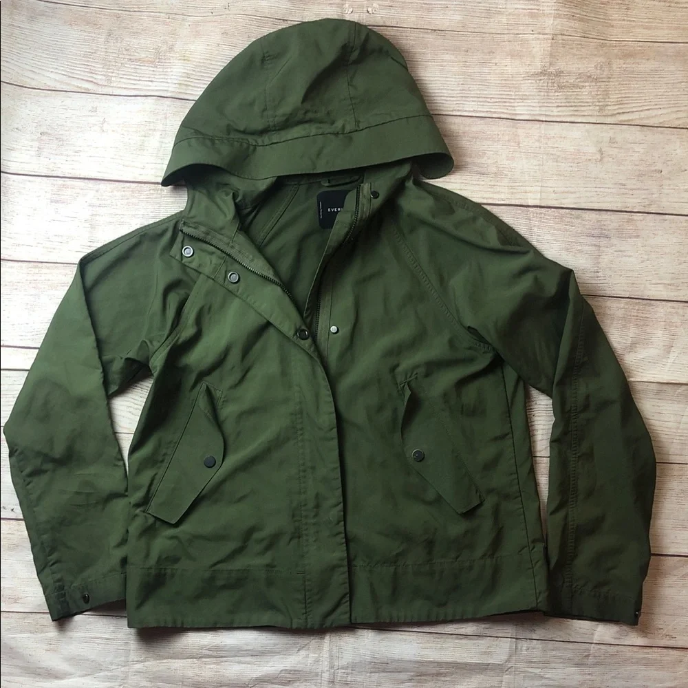 Everlane Green Hooded Utility Jacket 🩵 - Picture 1 of 7